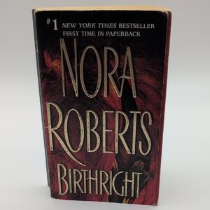 💵2/$10Bundle and Save💵Nora Roberts 'Birthright' Paperback Book